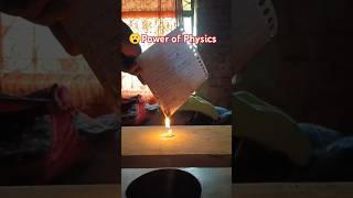 simple science experiment  कागज water and normal mombati 🔥😃 shorts video school [upl. by Aehsila877]