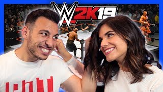 ΠΛΑΚΩΘΗΚΑΜΕ ΣΤΟ ΞΥΛΟ ft PanosDentGames  WWE2K19  GamerKonstantina [upl. by Yerfej490]