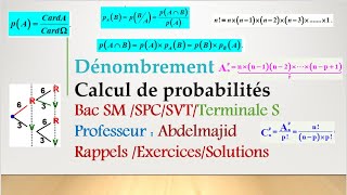 Exercices probabilité conditionnelle probabilités composée et totaleBac smspcsvtsc ecoTerm S [upl. by Salmon]