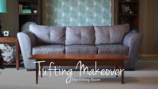 How to Tuft your Sofa with Comfort Works Tufting Kit  Sofa Hack [upl. by Etessil194]