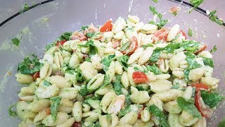 PASTA FREDDA CON GAMBERETTI ZUCCHINE E POMODORINI  FoodVlogger [upl. by Leacim]