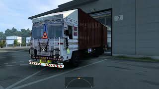 Desi Tata LPT 2818 Container Driving with Logitech G29  ETS 2 [upl. by Eustasius]