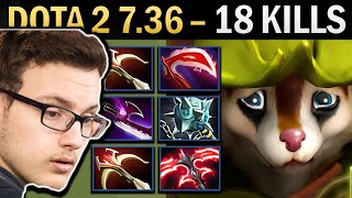 Hoodwink Gameplay Miracle with 18 Kills and Two Daedalus  Dota 2 736 [upl. by Mihsah343]