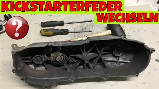 TUTORIAL Kickstarter Feder Welle Ritzel ohne Spezialwerkzeug selber wechseln [upl. by Jaqitsch294]