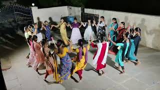 Bathukamma song kolatam Day 3 celebration at sangu dance adda [upl. by Lauryn]