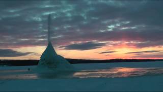 Isberget vid Långbryggan i Rättvik [upl. by Aiahc]