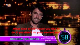 İbrahim Çelikkols answers in 60 seconds from the tv show quotSaba Tumerle bu gecequot [upl. by Sirromal]