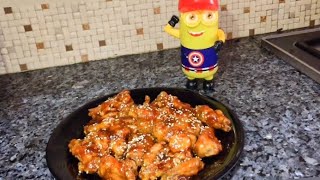 CHICKEN HONEY WINGS  WITH ARSLAS KITCHENvlog  BY ARSLAS KITCHEN [upl. by Ellersick]