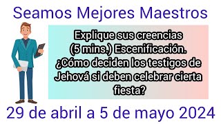 Explique sus creencias5 mins ¿Cómo deciden los testigos de Jehová si deben celebrar cierta fiesta [upl. by Tap798]