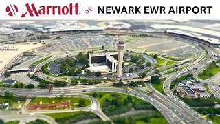 Newark EWR Airport Marriott  King Airport View [upl. by Ellerahc]