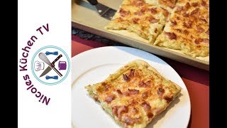 Zwiebelkuchen vom Blech  Thermomix®TM5® [upl. by Eynaffit]