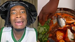 Austinecruise Reacts to the West African Original Jollof Rice😂😂🔥 [upl. by Nylyahs860]