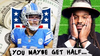 Cam Newton breaks down NFL contracts 30 MILLION gets split up FASTER than youd believe [upl. by Karb]