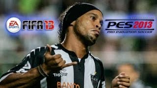 FIFA 13 vs PES 2013  Ronaldinho Gaucho  PcXbox360Ps3  HD [upl. by Ybok]