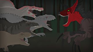 TRex Spino Giga amp IndominusRex VS Ultimasaurus  Jurassic World Battle Animation 33 [upl. by Bertina]