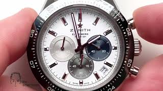 Zenith Chronomaster Sport 2021 110th of a second and crown positions [upl. by Nyrol]