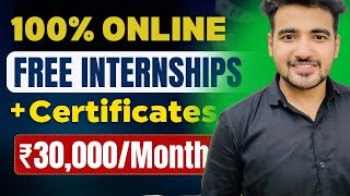 9 Online Internships For College Students with FREE Certificate ➤ Work From Home Internship [upl. by Jestude117]