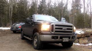 Ford 60 Powerstroke Cold start w Rotella 15w40 [upl. by Eelrebma]