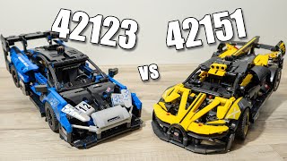 LEGO 42151 vs LEGO 42123  LEGO Comparison  42151 Bugatti Bolide  42123 McLaren Senna GTR Compare [upl. by Ayle]