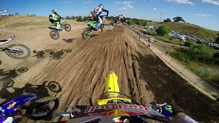 GoPro Ken Roczen Moto 2  Hangtown MX Lucas Oil Pro Motocross Championship 2015 [upl. by Llenna]