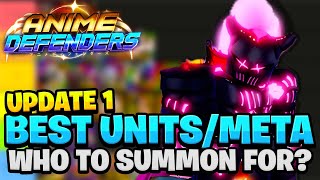 UPDATE 1 META TIER LIST WHO TO GRIND amp SUMMON FOR IN DEPTH Anime Defenders [upl. by Ulysses]