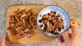 Super crunchy keto granola  Keto vegan amp glutenfree [upl. by Naniac]