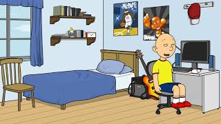 Caillou Rages and Becomes a Teeth Kid Grounded  REUPLOAD FROM RYB [upl. by Ydnolem]