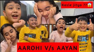 Holi special Challange Game 🔥 Aarohi vs Aayan  Aarohi lai tension paryo Aayan Nervous 😬 [upl. by Tenaej]