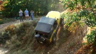 Jeep CJ7 with AMC V8 on a short Hill Climb [upl. by Eedahs518]