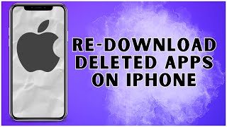 How to Re Download Deleted Apps on iPhone 2024  iPhone [upl. by Lramaj151]