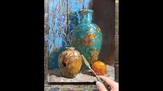 Still life oil painting Vugar Mamedov [upl. by Chen]