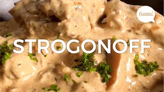 cómo hacer STROGONOFF 🥩  receta especial  ÑAM Recetas [upl. by Merola]