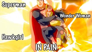 Superman Wonder Woman amp Hawkgirl in Pain  Young Justice 3x14 [upl. by Ysied]