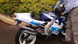 Mid 90s suzuki 250cc 2stroke GP race bike [upl. by Ahsirpac]