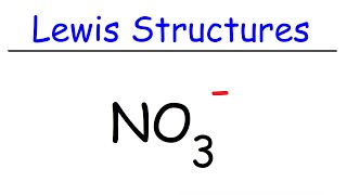 How To Draw The Lewis Structure of NO3 Nitrate Ion [upl. by Charmian]