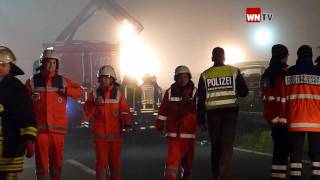 Massenunfall auf der A 31 zwischen Heek und GronauOchtrup [upl. by Kifar703]