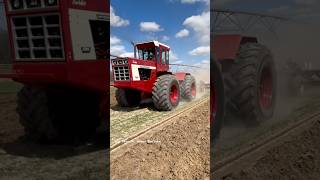 INTERNATIONAL 4366 Tractor Plowing bigtractorpower [upl. by Nosyd]