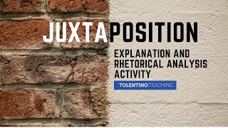 Juxtaposition Explanation and Rhetorical Analysis Activity [upl. by Griswold]