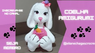 Coelha amigurumi  Informações e cabeça [upl. by Leasim]