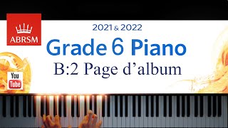 ABRSM 20212022 Grade 6 B2 Page dalbum  Claude Debussy Piano exam piece [upl. by Erina]