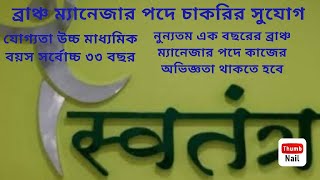 job in Svatantra Microfinance Ltd  Malda to North Bengal  Branch Manager [upl. by Omlesna129]