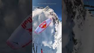 Skier avoids avalanche [upl. by Renaud690]