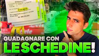 GUADAGNA con le SCHEDINE in modo STATISTICO NO MATCHED BETTING  Guadagnare Online [upl. by Lenej]