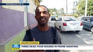 Three Dead Four Injured in Frome Westmoreland Shooting  CVMTVNews [upl. by Esra625]