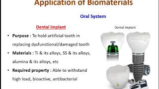 Biomaterials and its Applications [upl. by Ertha]