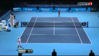 Djokovic vs Roddick ATP World Tour Finals 2010 RR [upl. by Ahsilem]