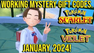 Working Mystery Gift Codes  January 2024  Pokemon Scarlet and Violet  Free Items and Pokemon [upl. by Yelyk]