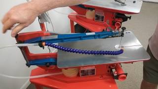 How to Tension the Blade on a Hegner Scroll Saw [upl. by Knah]