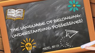 Possessives in Nouns and PronounsSY ENGLISH 32 XA [upl. by Tobias]