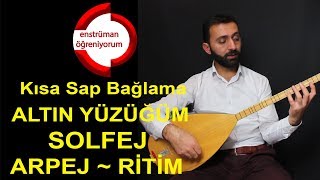 Altın Yüzüğüm  Bağlama Arpej Açıklamalı İleri Seviye English Subtitles [upl. by Eillas]